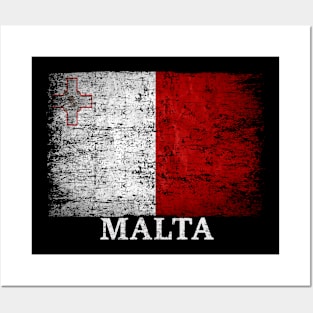 Malta Flag Gift Women Men Children Malta Vintage Posters and Art